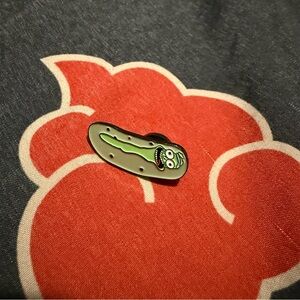 Rick and Morty Pickle Rick Enamel Pin glitter festival pin